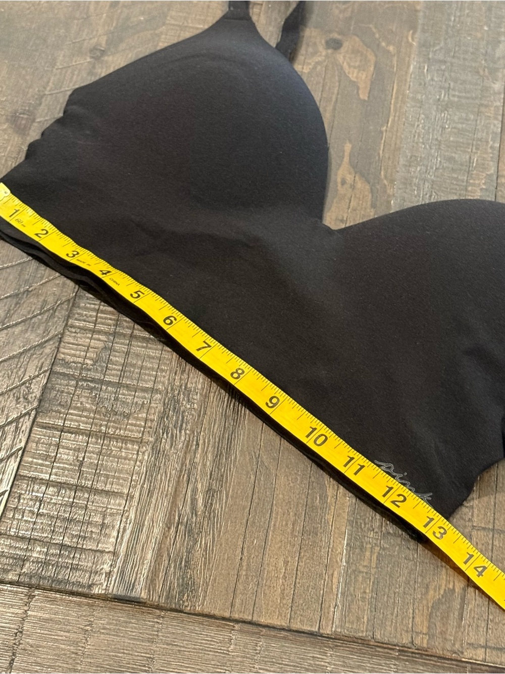 PINK Victoria’s Secret Black Wireless Push-Up Bralette Bra Molded Padding Large - Picture 10 of 11